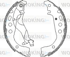 Woking Z4101.01 - Mâchoire de frein cwaw.fr