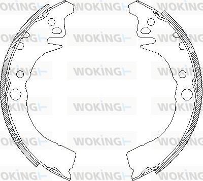 Woking Z4102.00 - Mâchoire de frein cwaw.fr