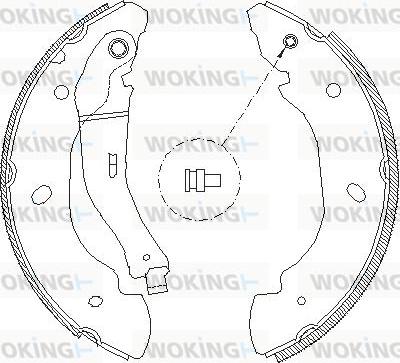 Woking Z4107.00 - Mâchoire de frein cwaw.fr