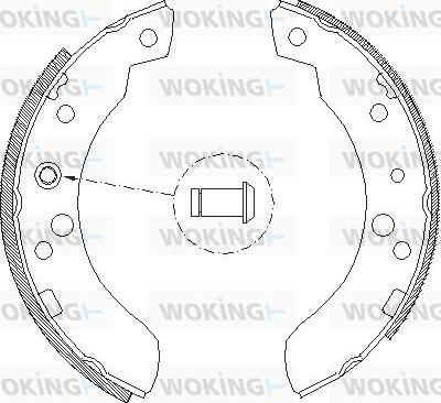 Woking Z4111.00 - Mâchoire de frein cwaw.fr