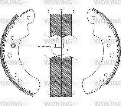 Woking Z4112.00 - Mâchoire de frein cwaw.fr