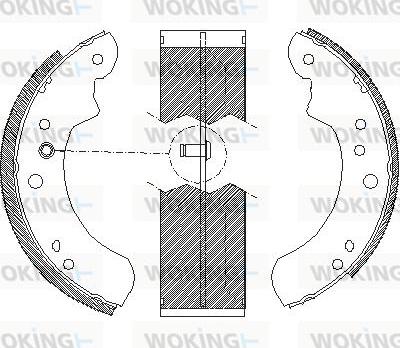 Woking Z4112.01 - Mâchoire de frein cwaw.fr