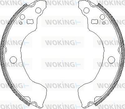 Woking Z4189.00 - Mâchoire de frein cwaw.fr