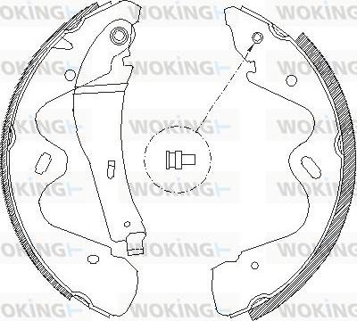 Woking Z4184.00 - Mâchoire de frein cwaw.fr