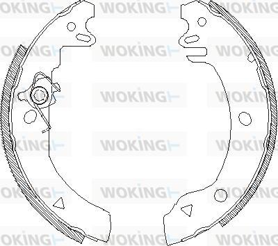 Woking Z4186.00 - Mâchoire de frein cwaw.fr