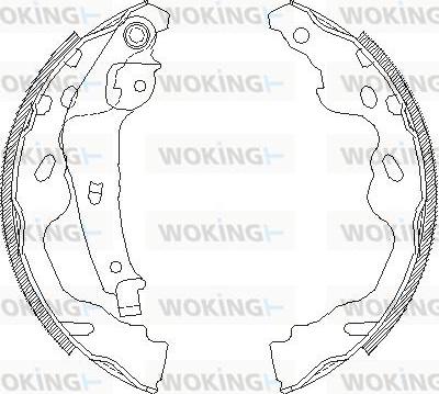 Woking Z4187.00 - Mâchoire de frein cwaw.fr