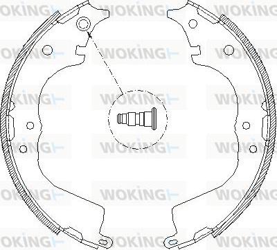 Woking Z4134.00 - Mâchoire de frein cwaw.fr