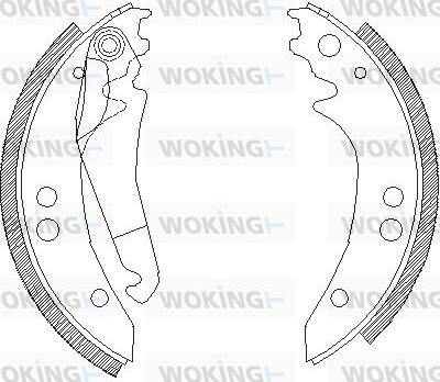 Woking Z4136.00 - Mâchoire de frein cwaw.fr