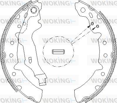 Woking Z4131.00 - Mâchoire de frein cwaw.fr