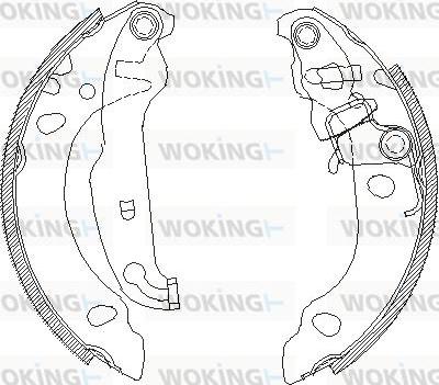 Woking Z4138.00 - Mâchoire de frein cwaw.fr