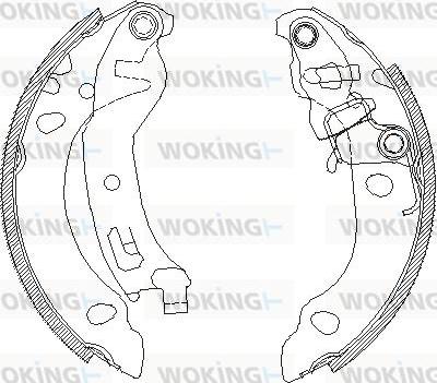 Woking Z4138.01 - Mâchoire de frein cwaw.fr