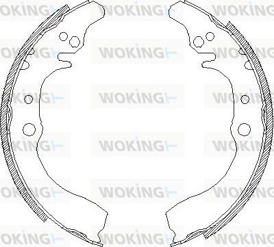 Woking Z4133.00 - Mâchoire de frein cwaw.fr