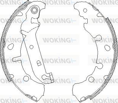 Woking Z4137.00 - Mâchoire de frein cwaw.fr