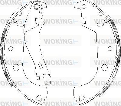 Woking Z4125.01 - Mâchoire de frein cwaw.fr