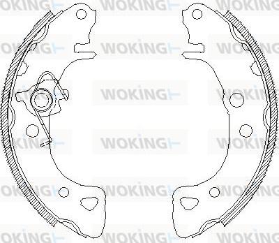 Woking Z4126.00 - Mâchoire de frein cwaw.fr