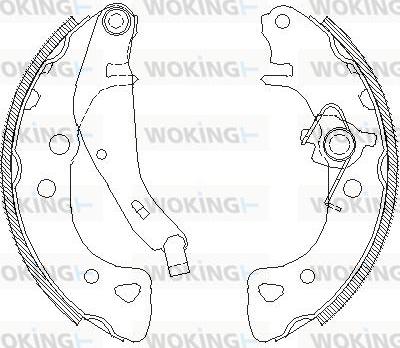 Woking Z4126.01 - Mâchoire de frein cwaw.fr