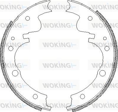 Woking Z4121.00 - Mâchoire de frein cwaw.fr