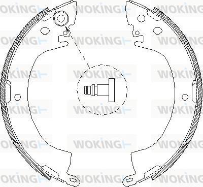 Woking Z4122.00 - Mâchoire de frein cwaw.fr