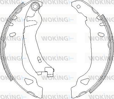 Woking Z4179.01 - Mâchoire de frein cwaw.fr