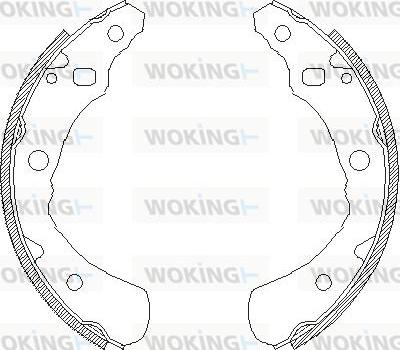 Woking Z4174.00 - Mâchoire de frein cwaw.fr