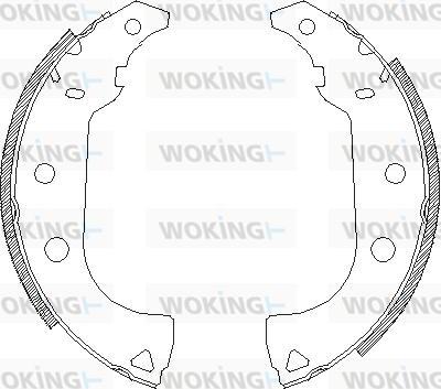 Woking Z4176.00 - Mâchoire de frein cwaw.fr