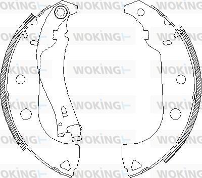 Woking Z4176.01 - Mâchoire de frein cwaw.fr