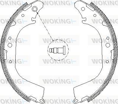 Woking Z4172.00 - Mâchoire de frein cwaw.fr