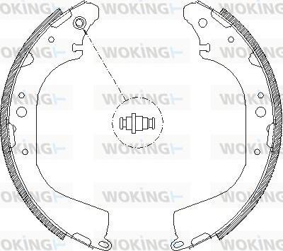 Woking Z4172.01 - Mâchoire de frein cwaw.fr