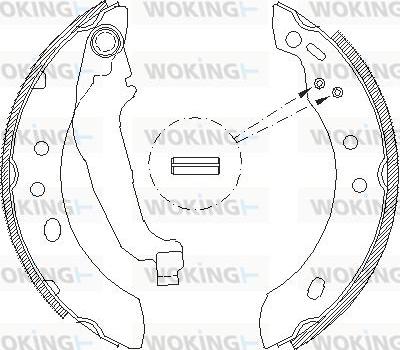 Woking Z4394.00 - Mâchoire de frein cwaw.fr