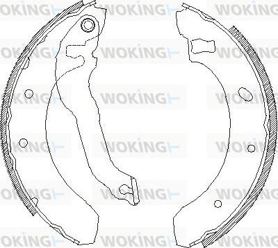 Woking Z4395.00 - Mâchoire de frein cwaw.fr