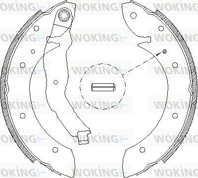 Woking Z4396.00 - Mâchoire de frein cwaw.fr