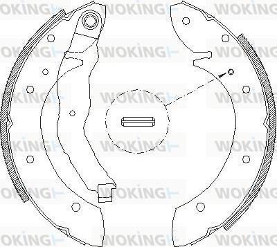 Woking Z4396.01 - Mâchoire de frein cwaw.fr