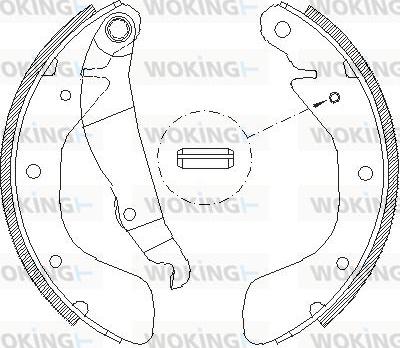 Woking Z4398.00 - Mâchoire de frein cwaw.fr