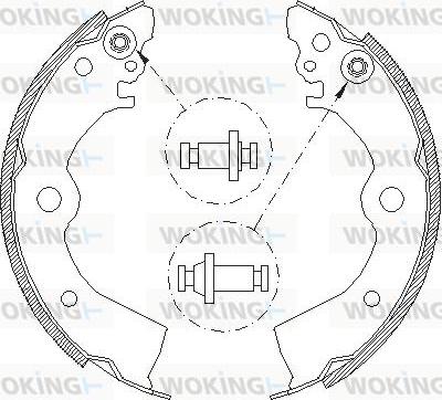 Woking Z4393.00 - Mâchoire de frein cwaw.fr