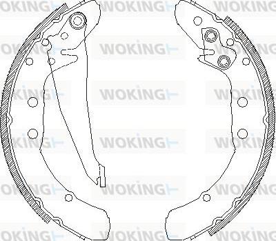 Woking Z4397.00 - Mâchoire de frein cwaw.fr