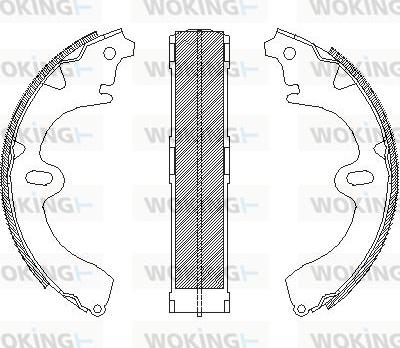 Woking Z4345.00 - Mâchoire de frein cwaw.fr