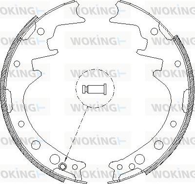 Woking Z4346.00 - Mâchoire de frein cwaw.fr