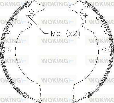 Woking Z4355.00 - Mâchoire de frein cwaw.fr