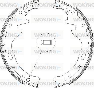 Woking Z4357.00 - Mâchoire de frein cwaw.fr