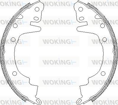 Woking Z4369.00 - Mâchoire de frein cwaw.fr