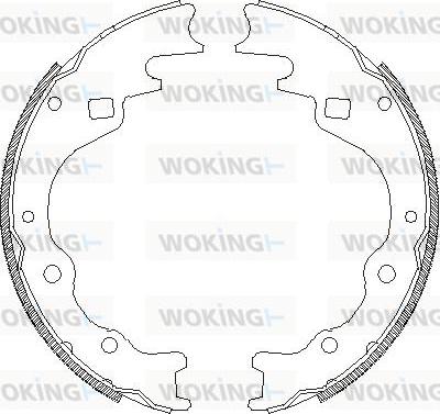 Woking Z4365.00 - Mâchoire de frein cwaw.fr