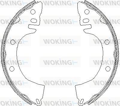 Woking Z4368.00 - Mâchoire de frein cwaw.fr