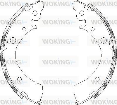 Woking Z4367.00 - Mâchoire de frein cwaw.fr