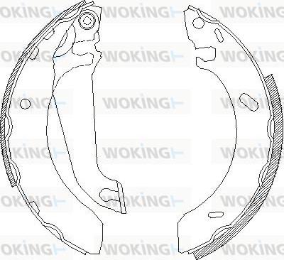 Woking Z4304.00 - Mâchoire de frein cwaw.fr