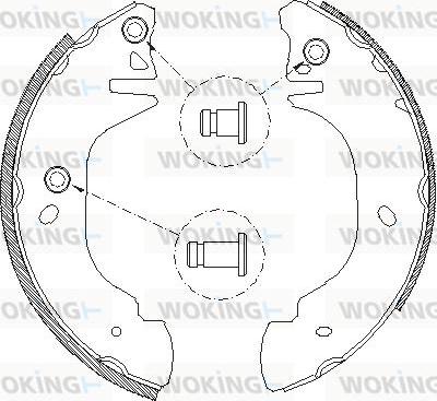 Woking Z4305.00 - Mâchoire de frein cwaw.fr