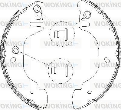 Woking Z4305.01 - Mâchoire de frein cwaw.fr