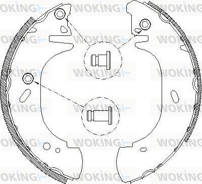 Woking Z4306.00 - Mâchoire de frein cwaw.fr