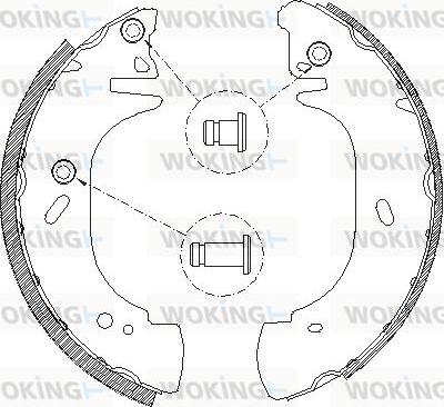 Woking Z4306.01 - Mâchoire de frein cwaw.fr