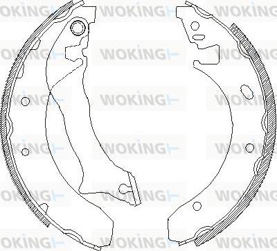 Woking Z4300.00 - Mâchoire de frein cwaw.fr