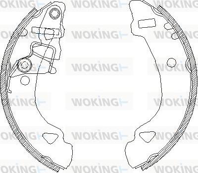 Woking Z4303.00 - Mâchoire de frein cwaw.fr